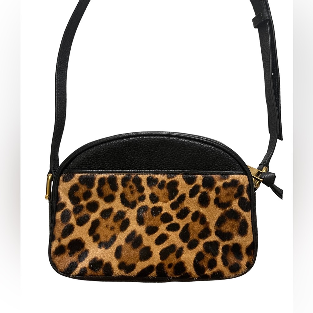 J. Crew Devon Hair Calf Crossbody Camera Bag